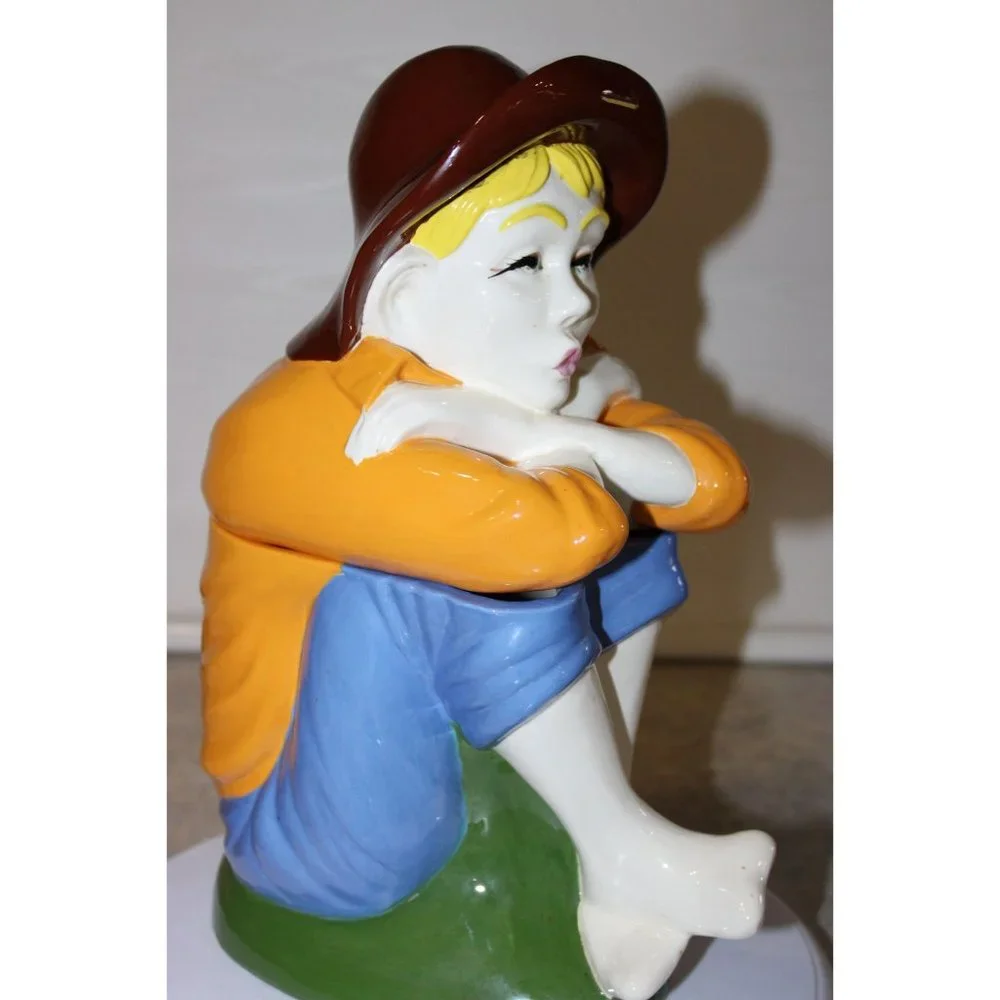 Cookie Jar - Arnel's Porcelain - Whistling Barefoot Boy